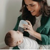 image:imageNanobb Flexy Silicone Baby Bottle AntiColic Natural Feel NonCollapsing Nipple NonTip Stable Base Easy to Clean 2Pack Teal 9ozGrey