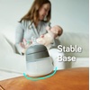 image:imageNanobb Flexy Silicone Baby Bottle AntiColic Natural Feel NonCollapsing Nipple NonTip Stable Base Easy to Clean 2Pack Teal 9ozGrey