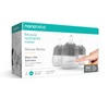 image:imageNanobb Flexy Silicone Baby Bottle AntiColic Natural Feel NonCollapsing Nipple NonTip Stable Base Easy to Clean 2Pack Teal 9ozGrey