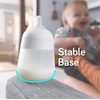 image:imageNanobb Flexy Silicone Baby Bottle AntiColic Natural Feel NonCollapsing Nipple NonTip Stable Base Easy to Clean 2Pack Teal 9ozGrey