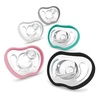 image:imageNanobebe Baby Pacifiers 03 Month  Orthodontic Curves Comfortably with Face Contour Award Winning for Breastfeeding Babies 100 Silicone Perfect Baby Registry Gift 2pkGrey4 Count Pack of 1
