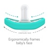 image:imageNanobebe Baby Pacifiers 03 Month  Orthodontic Curves Comfortably with Face Contour Award Winning for Breastfeeding Babies 100 Silicone Perfect Baby Registry Gift 2pkGrey2 Count Pack of 1