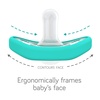 image:imageNanobebe Baby Pacifiers 03 Month  Orthodontic Curves Comfortably with Face Contour Award Winning for Breastfeeding Babies 100 Silicone Perfect Baby Registry Gift 2pkGrey4 Count Pack of 2