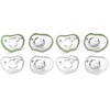 image:imageNanobebe Baby Pacifiers 03 Month  Orthodontic Curves Comfortably with Face Contour Award Winning for Breastfeeding Babies 100 Silicone Perfect Baby Registry Gift 2pkGrey4 Count Pack of 2
