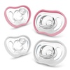 image:imageNanobebe Baby Pacifiers 03 Month  Orthodontic Curves Comfortably with Face Contour Award Winning for Breastfeeding Babies 100 Silicone Perfect Baby Registry Gift 2pkGrey4 Count Pack of 1