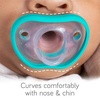image:imageNanobebe Baby Pacifiers 03 Month  Orthodontic Curves Comfortably with Face Contour Award Winning for Breastfeeding Babies 100 Silicone Perfect Baby Registry Gift 2pkGrey4 Count Pack of 2