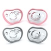 image:imageNanobebe Baby Pacifiers 03 Month  Orthodontic Curves Comfortably with Face Contour Award Winning for Breastfeeding Babies 100 Silicone Perfect Baby Registry Gift 2pkGrey4 Count Pack of 1
