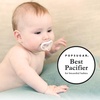 image:imageNanobebe Baby Pacifiers 03 Month  Orthodontic Curves Comfortably with Face Contour Award Winning for Breastfeeding Babies 100 Silicone Perfect Baby Registry Gift 2pkGrey2 Count Pack of 1