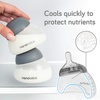 image:imageNanobebe Breastmilk Baby Bottle AntiColic Starter Set with Silicone Pacifiers Breast Pump Adapter and Slow Flow Nipples  5 oz  TealGreyTeal