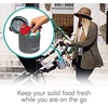 image:imageNanobebe Breastmilk Baby Bottle Cooler amp Travel Bag with Ice Pack  Gray