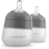 image:imageNanobebe Breastmilk Baby Bottle Cooler amp Travel Bag with Ice Pack  Grey