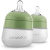 image:imageNanobebe Breastmilk Baby Bottle Cooler amp Travel Bag with Ice Pack  Sage