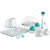 image:imageNanobebe Breastmilk Baby Bottle Cooler amp Travel Bag with Ice Pack  TealGrey