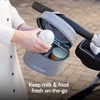 image:imageNanobebe Breastmilk Baby Bottle Cooler amp Travel Bag with Ice Pack Included Compact Triple Insulated Easily attaches to Stroller or Diaper Bag GreyDeluxe