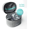 image:imageNanobebe Breastmilk Baby Bottle Deluxe Cooler amp Travel Bag with Ice Pack  Teal 3pk
