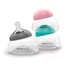 image:imageNanobebe Breastmilk Bottle Breastfeeding Newborn Breast Like Anti Colic Perfect Latch Preserves Breast Milk nutrients TwinPack TealTeal