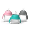 image:imageNanobebe Flexy Bottle Handles EasyGrip Ergonomic 2Pack Transitional Sippy Cup PinkGrey