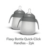 image:imageNanobebe Flexy Bottle Handles EasyGrip Ergonomic 2Pack Transitional Sippy Cup PinkPink