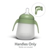 image:imageNanobebe Flexy Bottle Handles EasyGrip Ergonomic 2Pack Transitional Sippy Cup PinkSage