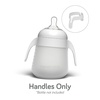 image:imageNanobebe Flexy Bottle Handles EasyGrip Ergonomic 2Pack Transitional Sippy Cup PinkWhite
