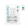 image:imageNanobebe Flexy Silicone Bottles Nipples Triple Vented TwinPack  Preemie