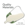 image:imageNanobebe Silicone Baby Bottle Flexy Set with AntiColic Nipples Bottle Brush and Pacifiers  5oz and 9oz  Sage