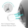 image:imageNanobebe Silicone Baby Bottles 9oz 3pk Whitw Bundled with Silicone Baby Bottles Nipples 4pk Preemie Flow