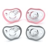 image:imageNanobebe Baby Pacifiers 03 Month  Orthodontic Curves Comfortably with Face Contour Award Winning for Breastfeeding Babies 100 Silicone Perfect Baby Registry Gift 2pkGrey4 Count Pack of 24