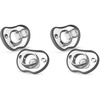 image:imageNanobebe Baby Pacifiers 03 Month  Orthodontic Curves Comfortably with Face Contour Award Winning for Breastfeeding Babies 100 Silicone Perfect Baby Registry Gift 2pkGrey2 Count Pack of 2