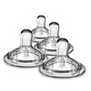 image:imageNanobebe Nipples Baby Bottle Nipples Silicone Nipple Triple Vented Ready to Use 4Pack Medium Flow4Pack