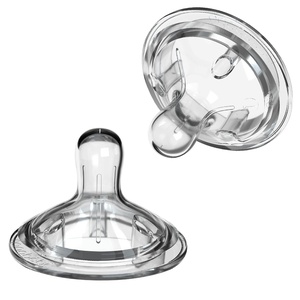 image:imageNanobebe Nipples Baby Bottle Nipples Silicone Nipple Triple Vented Ready to Use 2Pack Fast Flow2 Count Pack of 1