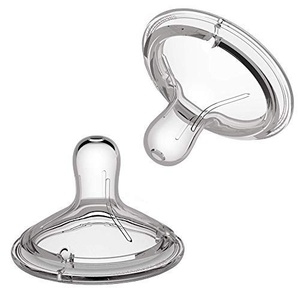 image:imageNanobebe Silicone Nipples Triple Vented TwinPack  Slow Flow