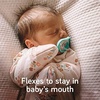 image:imageNanobebe Baby Pacifiers 03 Month  Orthodontic Curves Comfortably with Face Contour Award Winning for Breastfeeding Babies 100 Silicone Perfect Baby Registry Gift 2pkTeal2 Count Pack of 1